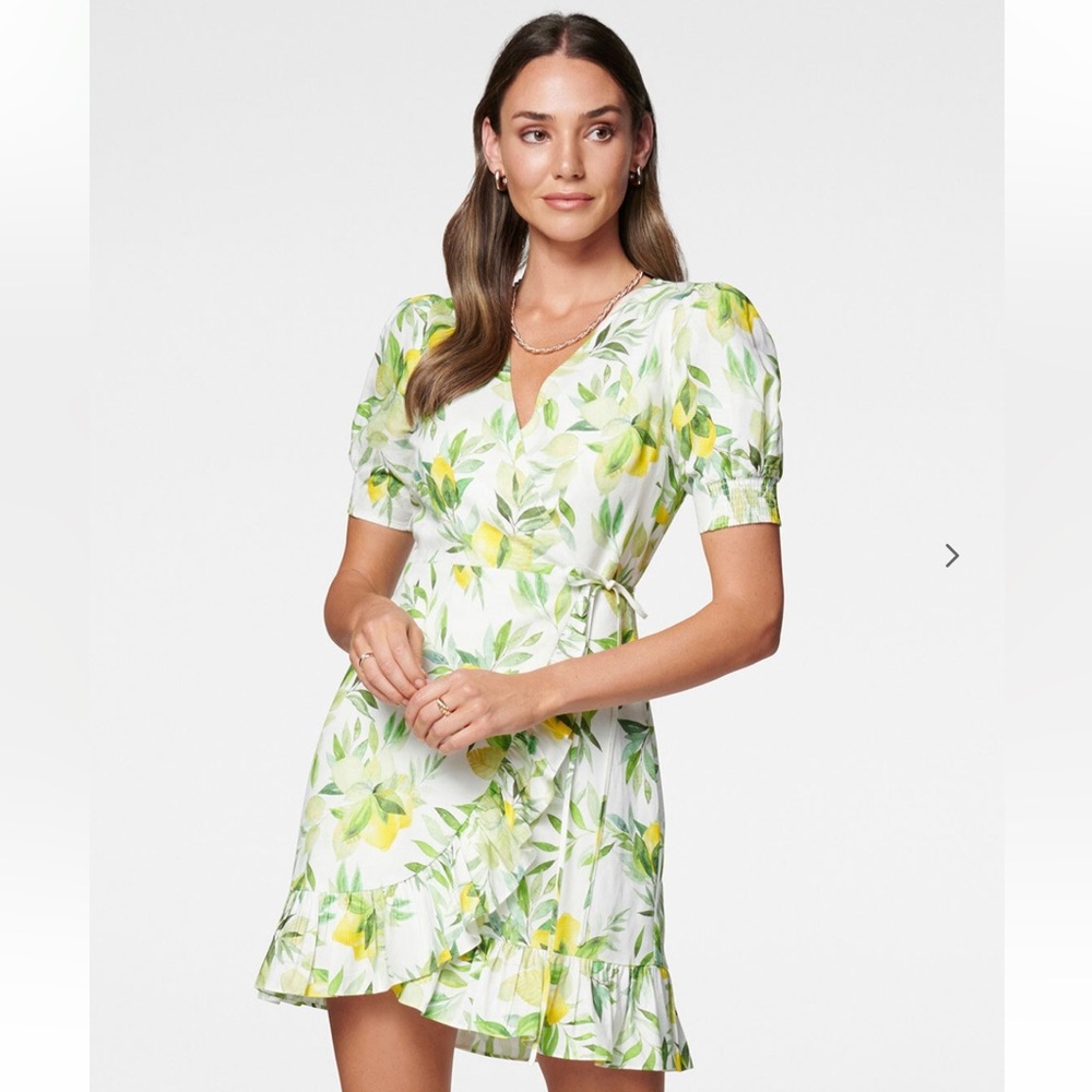 Forever new Boston wrap linen mini dress - Picture 1 of 5